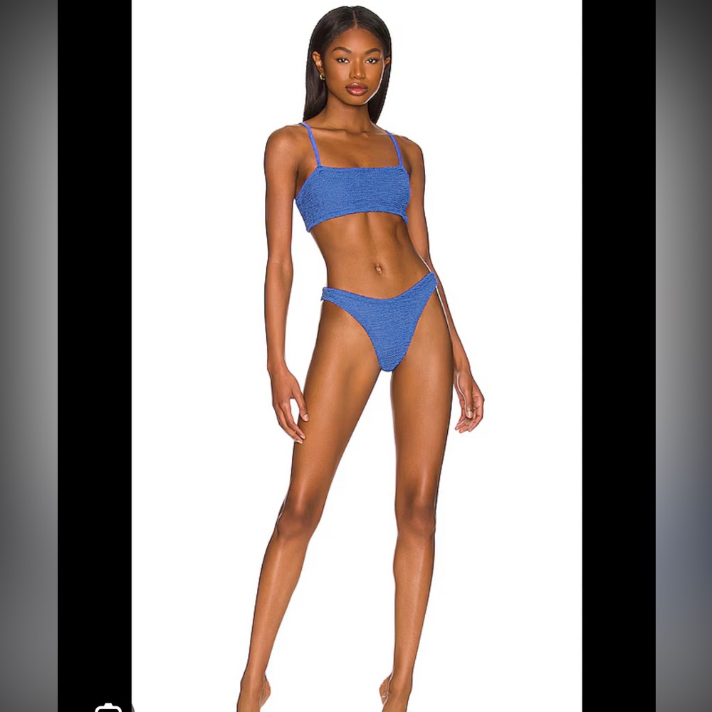 Hunza G Gigi Bikini - Metallic Denim